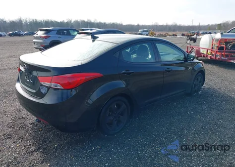 2013 Hyundai Elantra Gls из США, поврежденный, VIN 5NPDH4AEXDH284595